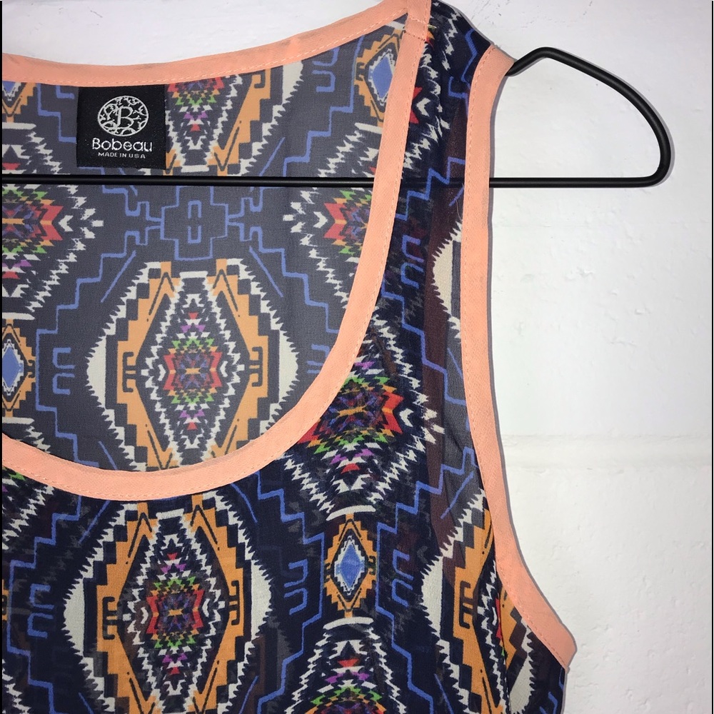 NWOT Bobeau Sleeveless Semi Sheer Tank Blouse Size Small - Picture 9 of 9